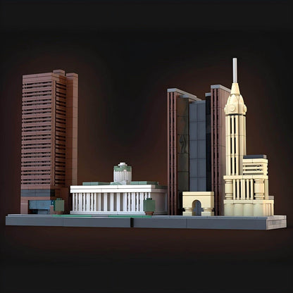 Columbus Skyline Building Kit | LEGO-Compatible MOC - 2