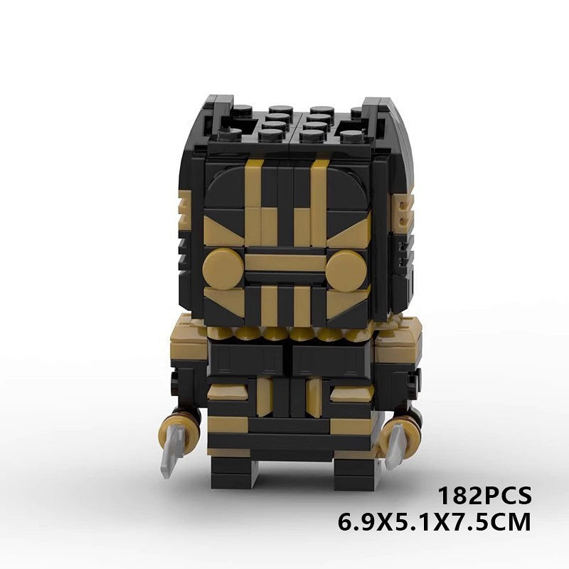 Comic Book Superhero BrickHeadz Building Kit | Cinematic Hero LEGO-Compatible MOC - 13