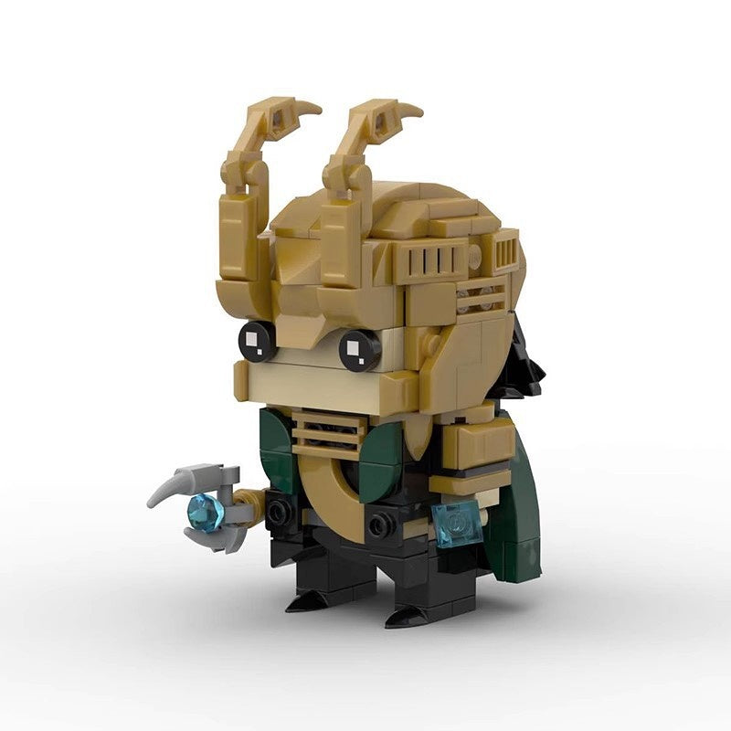 Comic Book Superhero BrickHeadz Building Kit | Cinematic Hero LEGO-Compatible MOC - 1