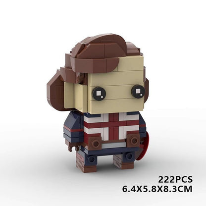 Comic Book Superhero BrickHeadz Building Kit | Cinematic Hero LEGO-Compatible MOC - 3