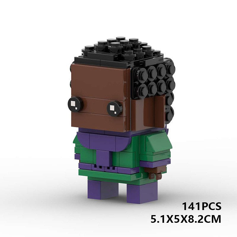 Comic Book Superhero BrickHeadz Building Kit | Cinematic Hero LEGO-Compatible MOC - 4