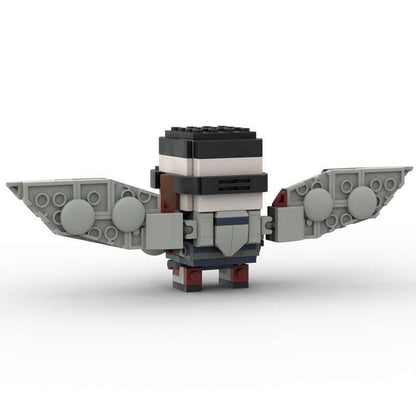 Comic Soldier Hawk and Winter Hero Building Kit | LEGO-Compatible MOC - 13