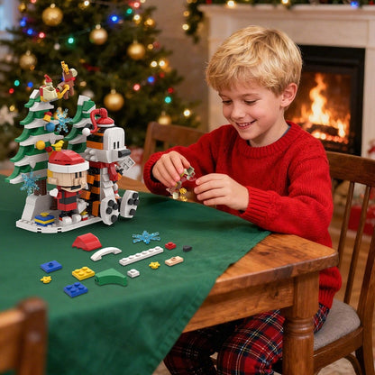 Comic Tiger and Boy MOC Building Kit | LEGO-Compatible Christmas MOC - 2