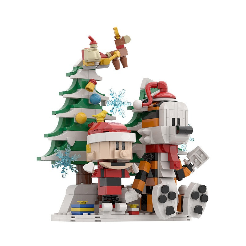 Comic Tiger and Boy MOC Building Kit | LEGO-Compatible Christmas MOC - 4