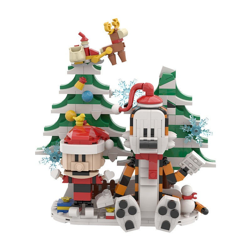 Comic Tiger and Boy MOC Building Kit | LEGO-Compatible Christmas MOC - 5