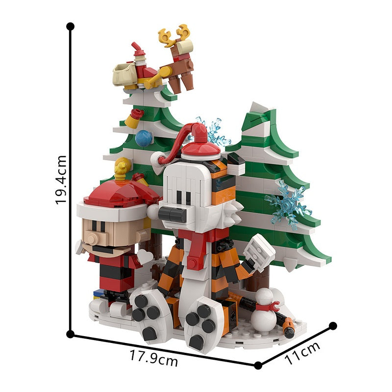 Comic Tiger and Boy MOC Building Kit | LEGO-Compatible Christmas MOC - 7