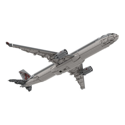 Commercial Airliner A350 Jet Plane Building Kit | LEGO-Compatible MOC - 4