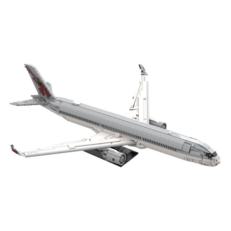 Commercial Airliner A350 Jet Plane Building Kit | LEGO-Compatible MOC - 5