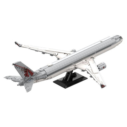 Commercial Airliner A350 Jet Plane Building Kit | LEGO-Compatible MOC - 6