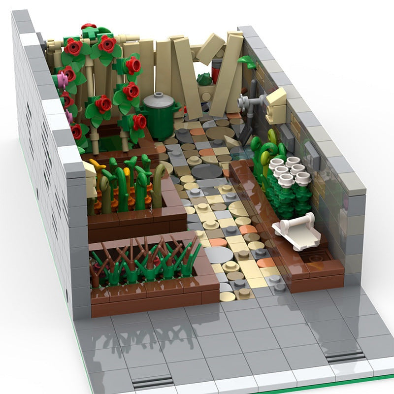 Community Garden MOC Building Kit | Urban Allotment Display Model - 2