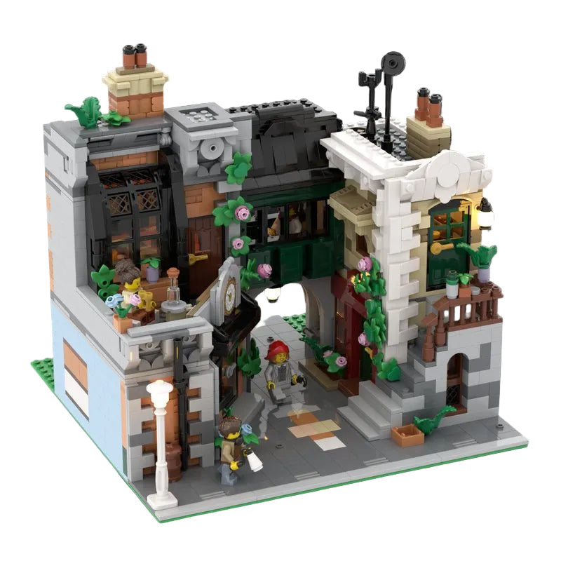 Community Square Building Kit | LEGO-Compatible MOC - 1
