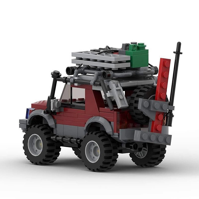 Compact Off-Road Expedition SUV MOC Building Kit | Adventure Vehicle Model - 4