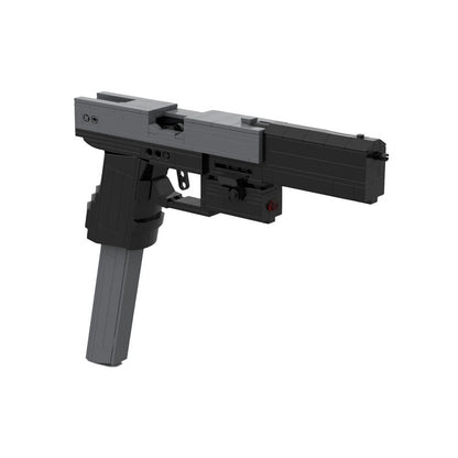 Compact Rubber Band Pistol MOC Building Kit | Functional Mechanical Display Model - 3