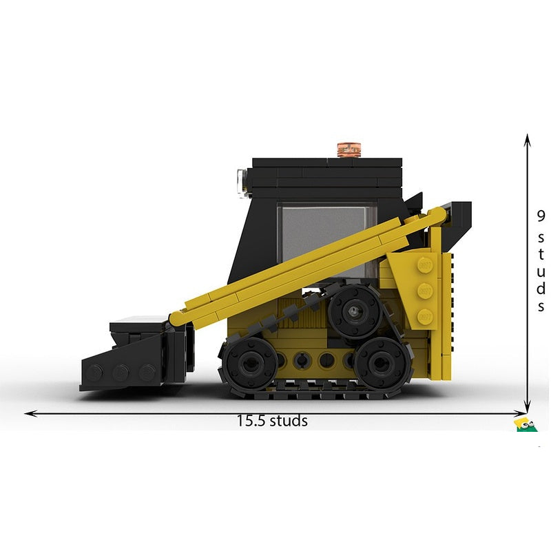 Compact Tracked Skid Steer Loader MOC Building Kit - 5