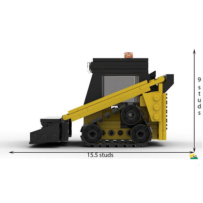 Compact Tracked Skid Steer Loader MOC Building Kit - 5