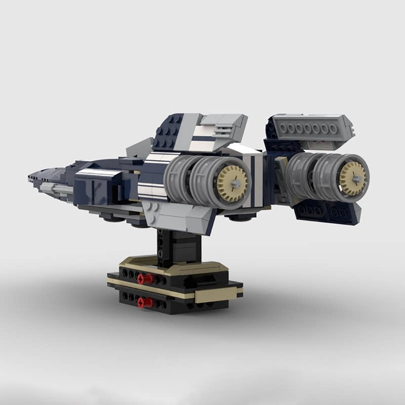 Compact Twin-Engine Interceptor Starfighter MOC Building Kit - 5
