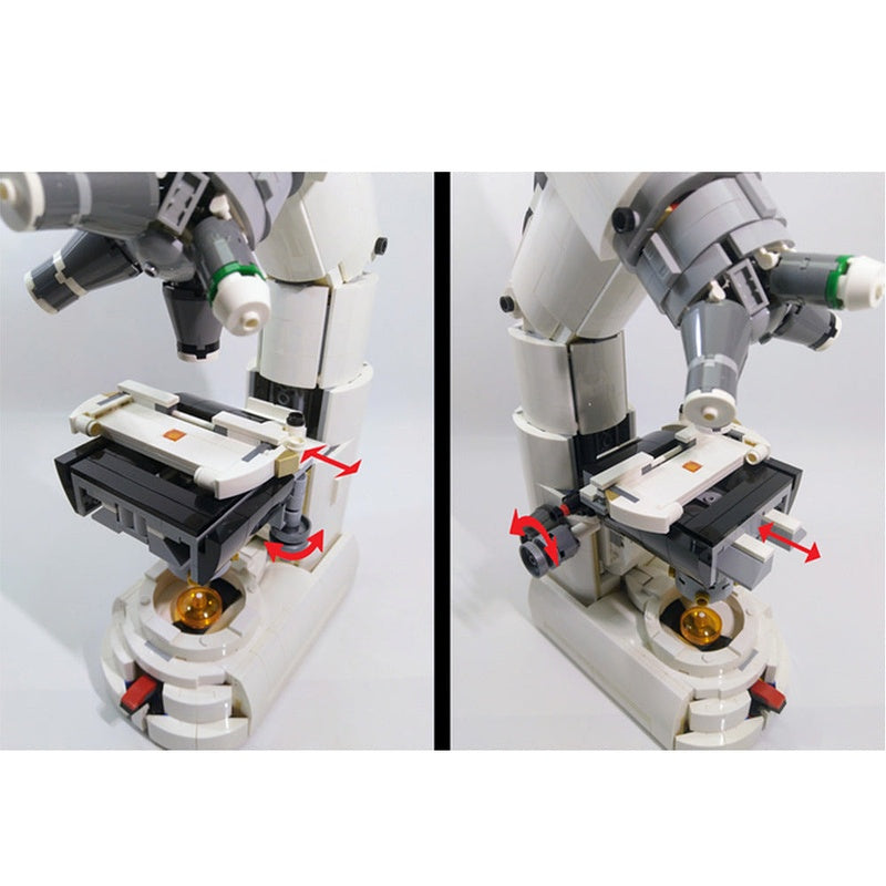 Compound Microscope MOC Building Kit | Scientific Display Model - 4