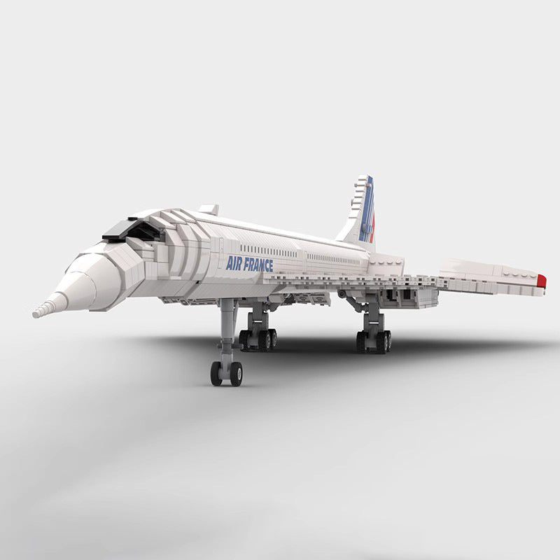concorde aircraft moc building set | 1:72 scale | moc-131272 - 1