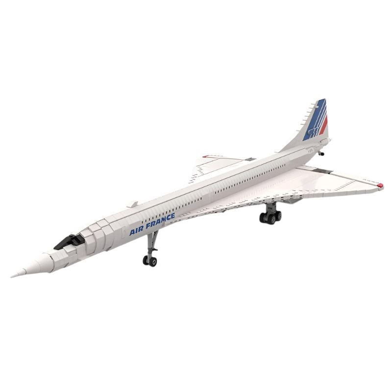 concorde aircraft moc building set | 1:72 scale | moc-131272 - 4