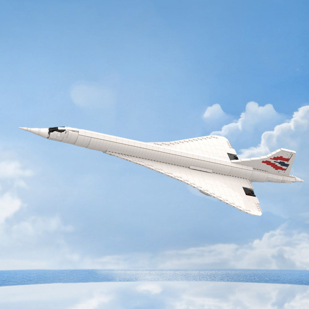 concorde tailless aircraft building set | moc-100783 - 1