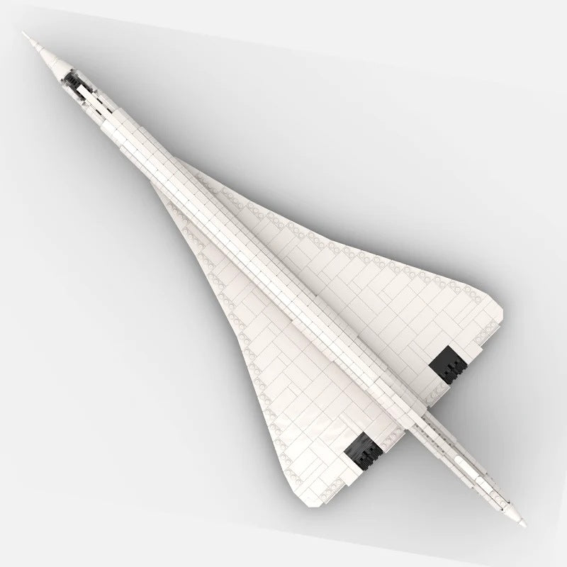 concorde tailless aircraft building set | moc-100783 - 2