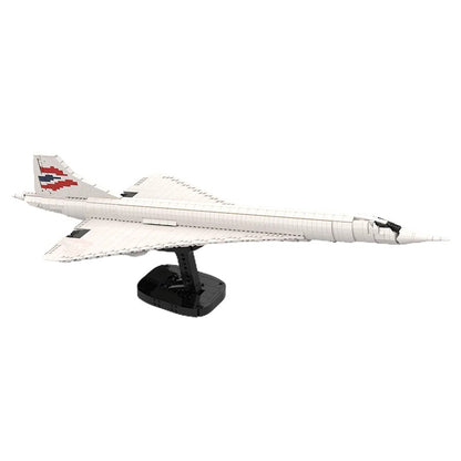 concorde tailless aircraft building set | moc-100783 - 5