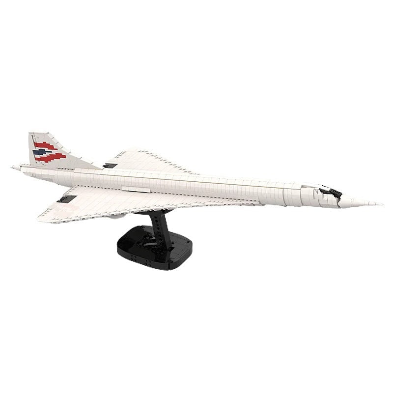 Concorde Tailless Aircraft MOC Building Kit | Supersonic Jet Model - 5