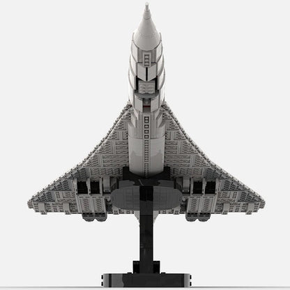 Concorde Tailless Aircraft MOC Building Kit | Supersonic Jet Model - 6
