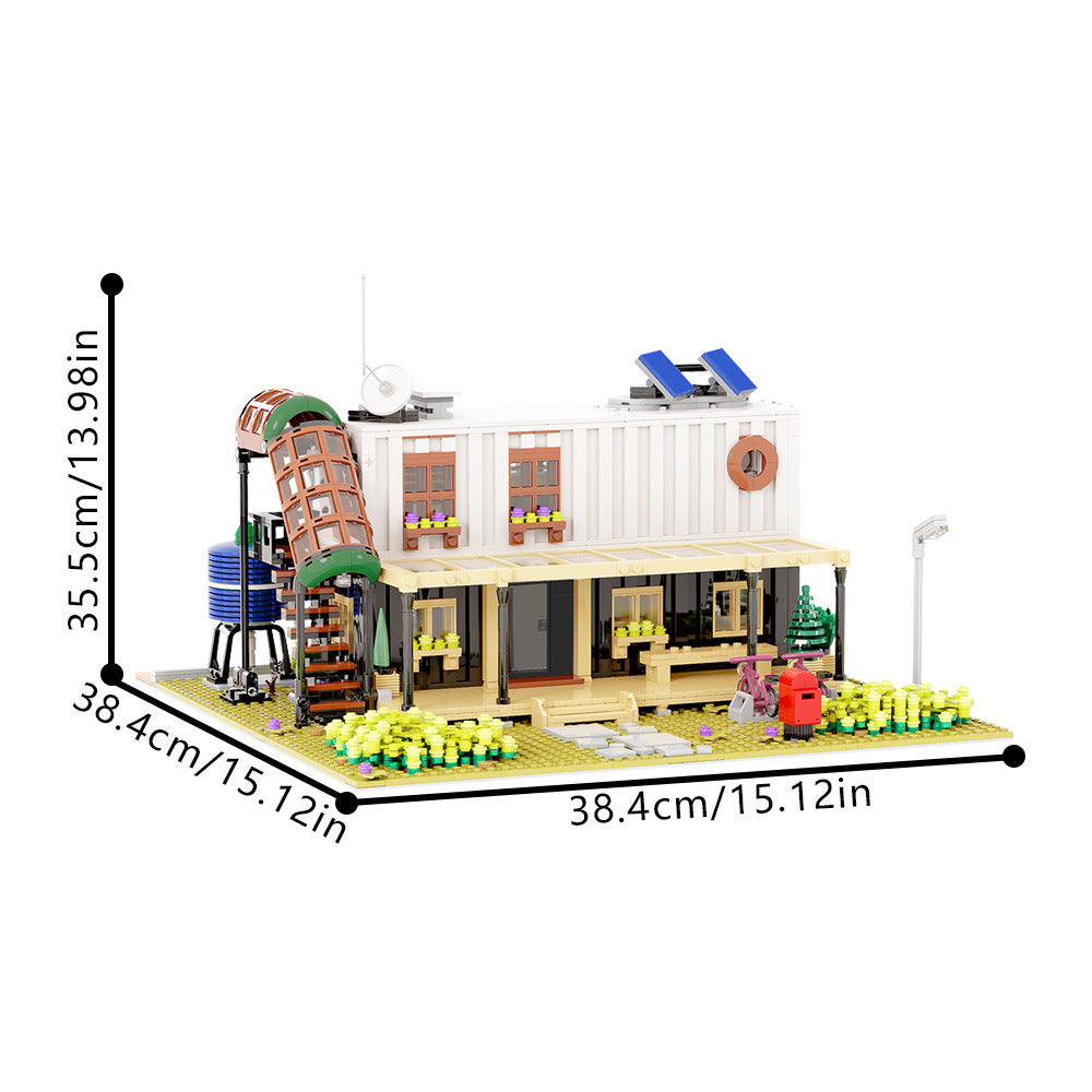 Container House II Building Kit | LEGO-Compatible MOC - 4