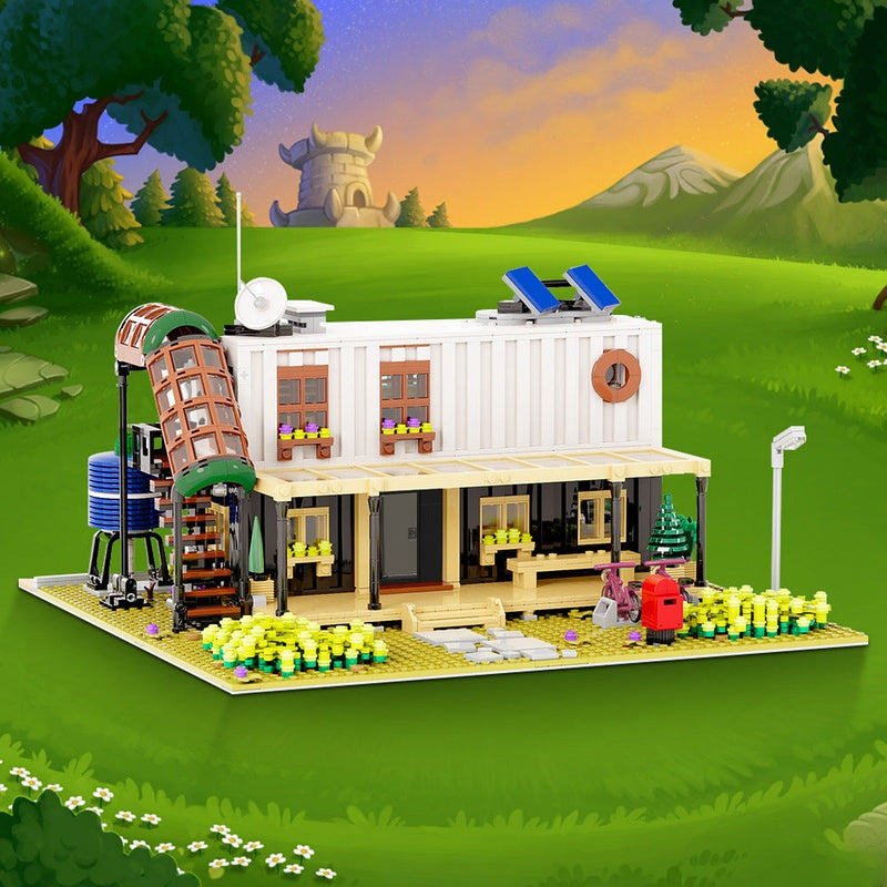 Container House II MOC Building Kit | Modern Modular Architecture - 2