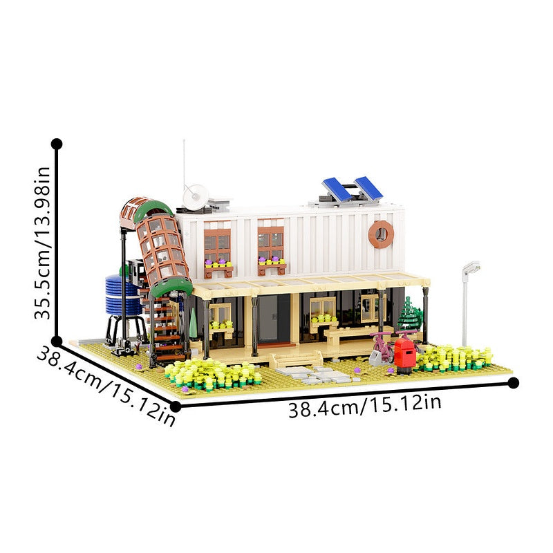 Container House II MOC Building Kit | Modern Modular Architecture - 4