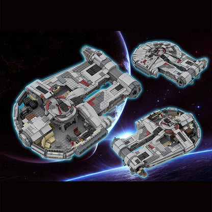 Corellian-Style Space Light Freighter Building Kit | LEGO-Compatible MOC - 2