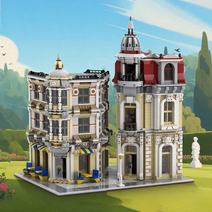 Corner Alley MOC Building Kit | Urban Street Architecture Model - 3