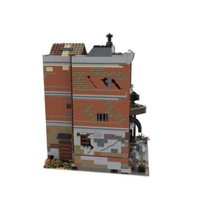 Corner Garage Apocalypse Version Building Kit | LEGO-Compatible MOC - 2