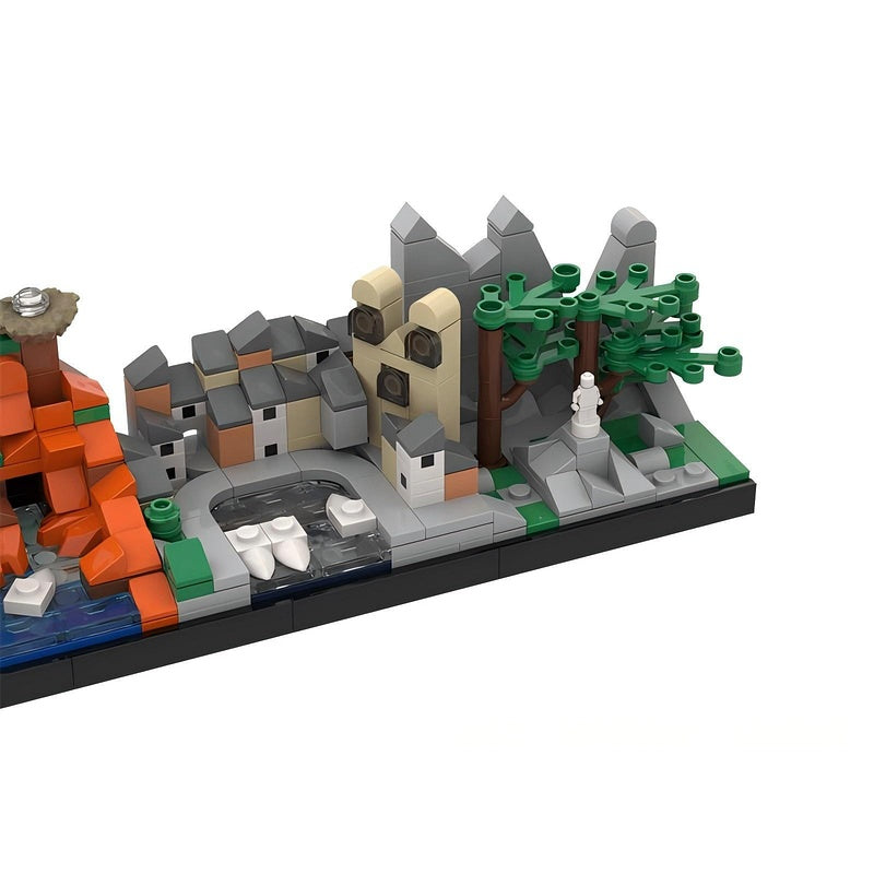 Corsica Island Skyline Building Kit | LEGO-Compatible MOC - 2