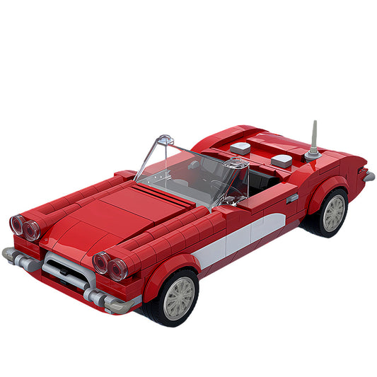 corvette c1 car building set | moc-153390 - 5