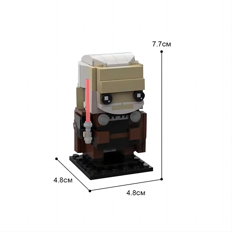 count dooku brickheadz building set | star wars | moc-72198 - 4