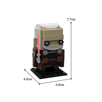count dooku brickheadz building set | star wars | moc-72198 - 4