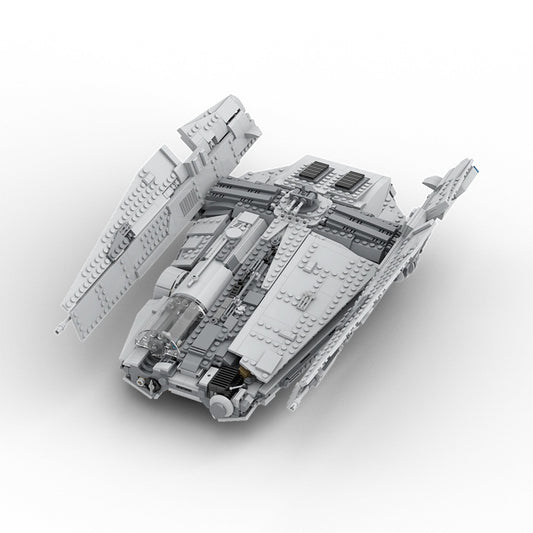 Covert Galactic Space Haulcraft Building Kit | LEGO-Compatible MOC - 1