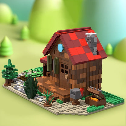 Cozy Pixel Farmhouse MOC Building Kit | Rustic Countryside House - 2