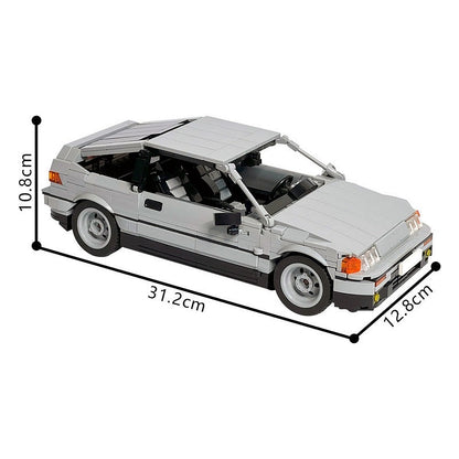CR-X Compact Sport Hatchback MOC Building Kit | Classic Car Model - 5