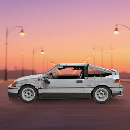 CR-X Compact Sport Hatchback MOC Building Kit | Classic Car Model - 6
