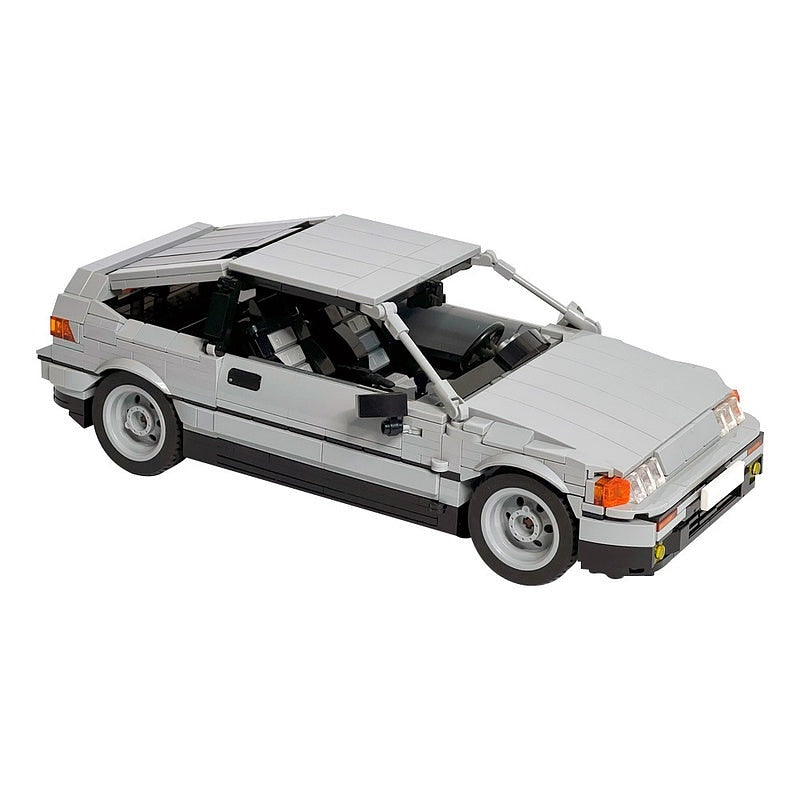 CR-X Compact Sport Hatchback MOC Building Kit | Vintage Vehicle Model - 1