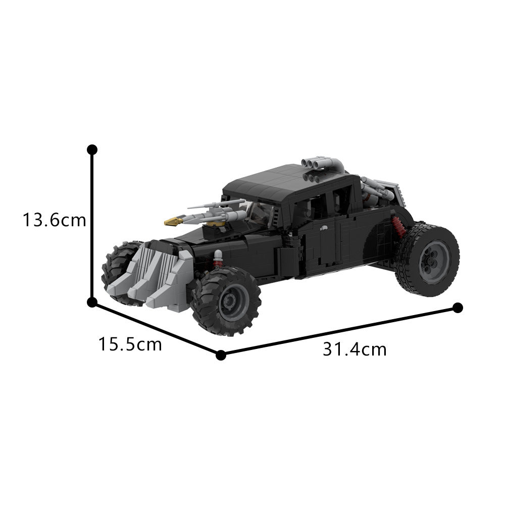 cranky black building set | mad max | lego compatible - 4