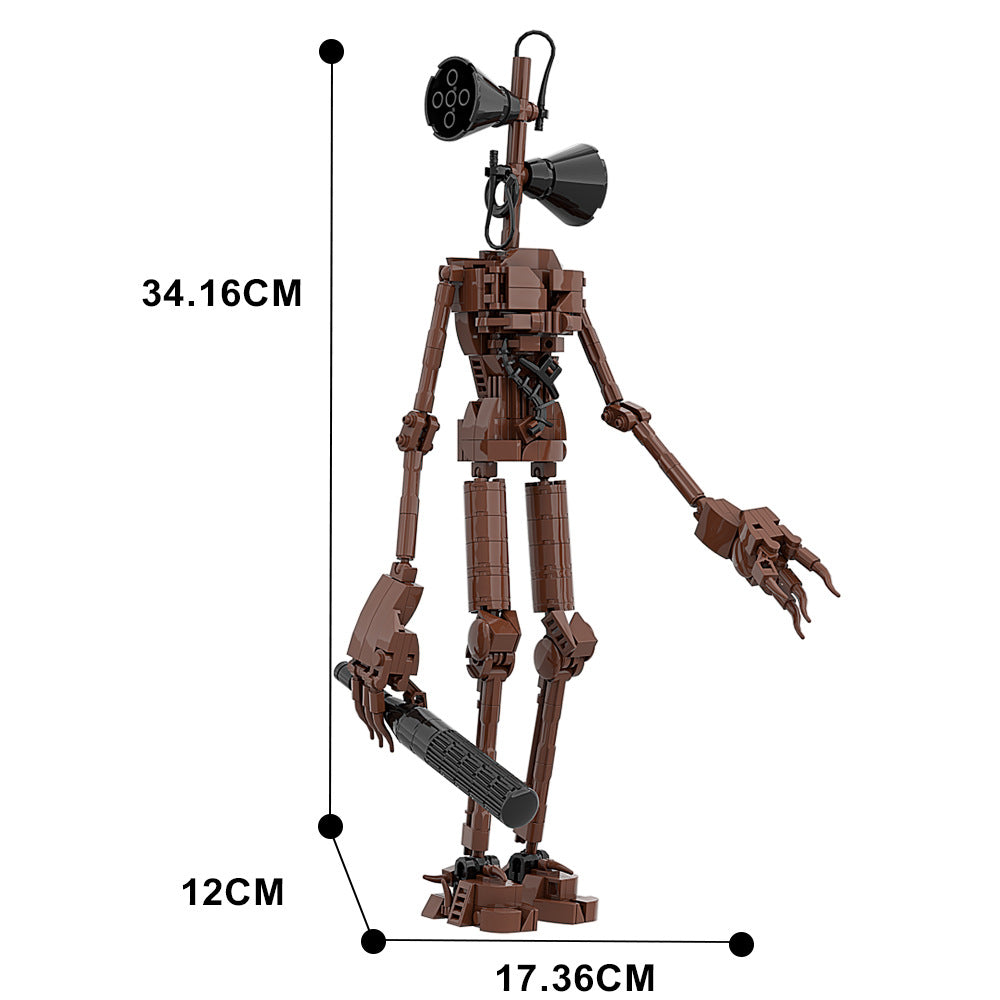 creepy tall Siren monster character building set - 4