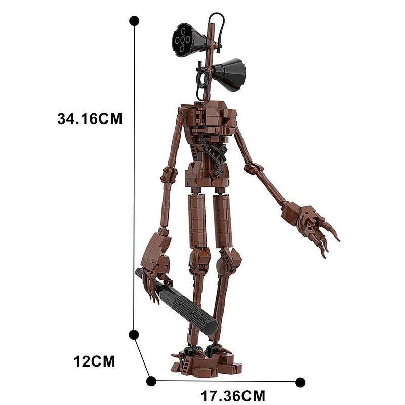 Creepy Tall Siren Monster MOC Character Building Kit - 4