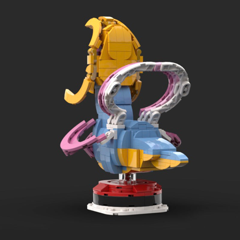 cresselia brickheadz building set | pokèmon | moc-111524 - 3