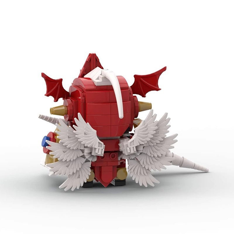 Crimson Holy Knight BrickHeadz Building Kit | LEGO-Compatible MOC - 4