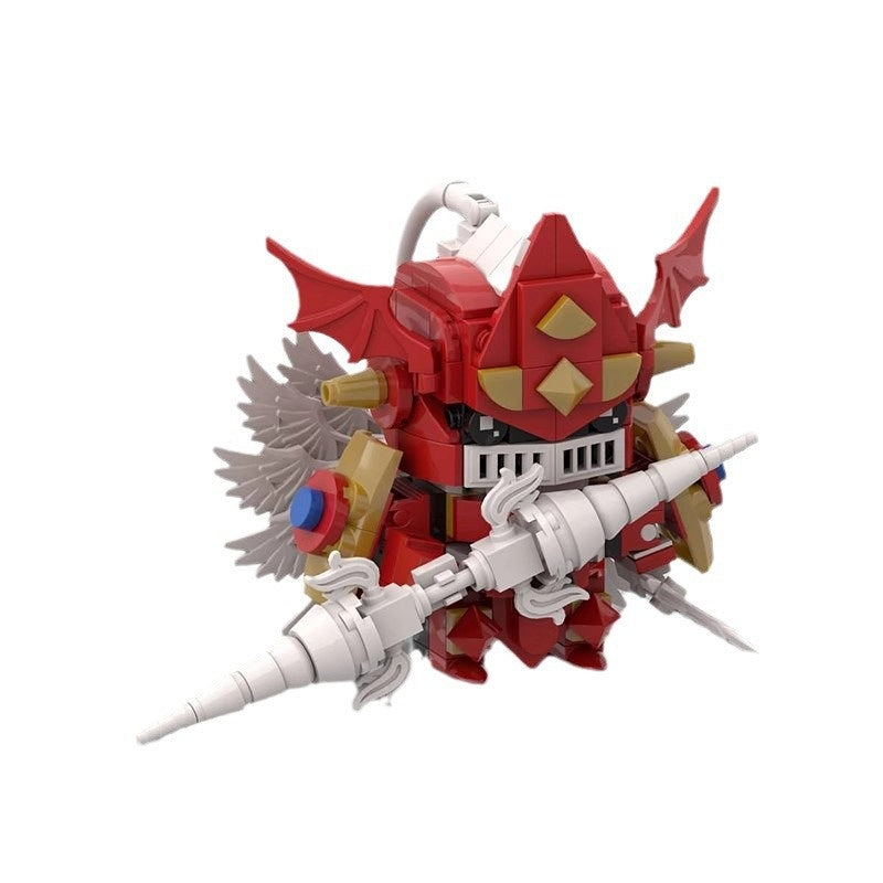 Crimson Holy Knight BrickHeadz Building Kit | LEGO-Compatible MOC - 5