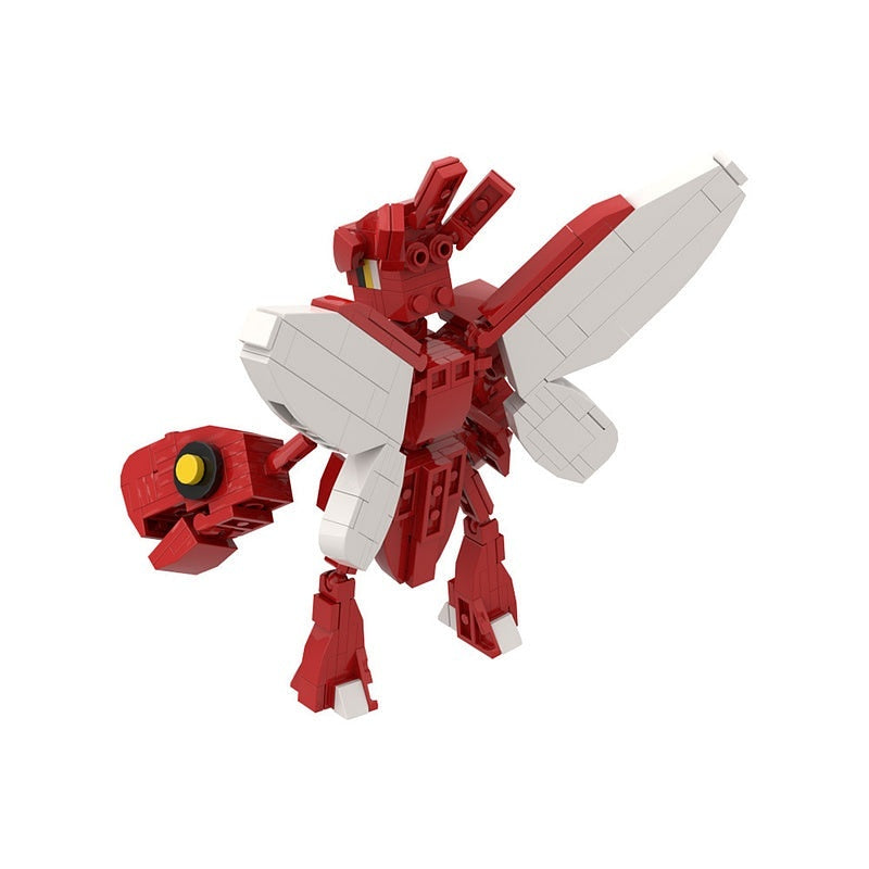 Crimson Pincer Mantis MOC Animal Model Building Kit | Insect Creature - 5